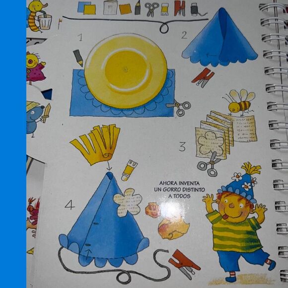 2 Vintage Spanish Editions Con las manos & Con papal Activity Hardcover Books - Picture 6 of 8